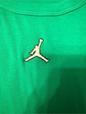 Jordan Green Women's Tank Dress with White Jumpman Logo